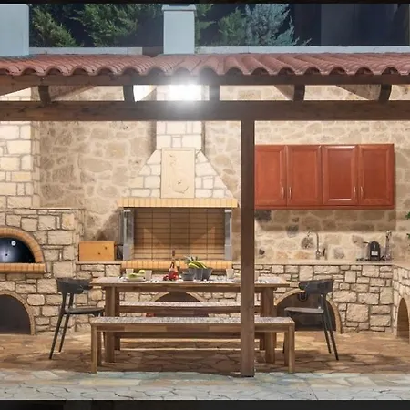 Kermes Heated Pool Villa Kournás